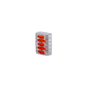Ligador WAGO 5x2.5mm² para fios flexíveis em instalações elétricas