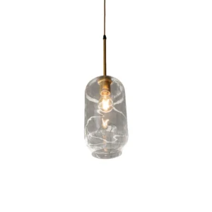 Lustre De Vidro Transparente/Escritório/Quarto 1x E27 40w