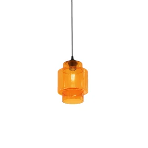 Candeeiro De Teto Laranja 117x23cm 1x40w E27