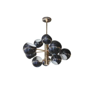 Luminária Preto E Dourado E14