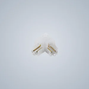 Connector 60° para trilho eletrificado para sistemas de iluminação com layout angular