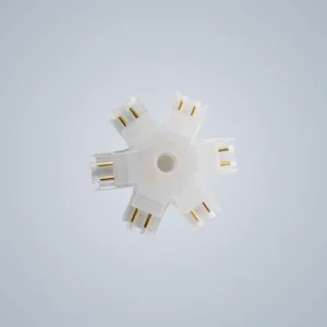 Connector 360°6 para trilho eletrificado para conexões ajustáveis e flexíveis