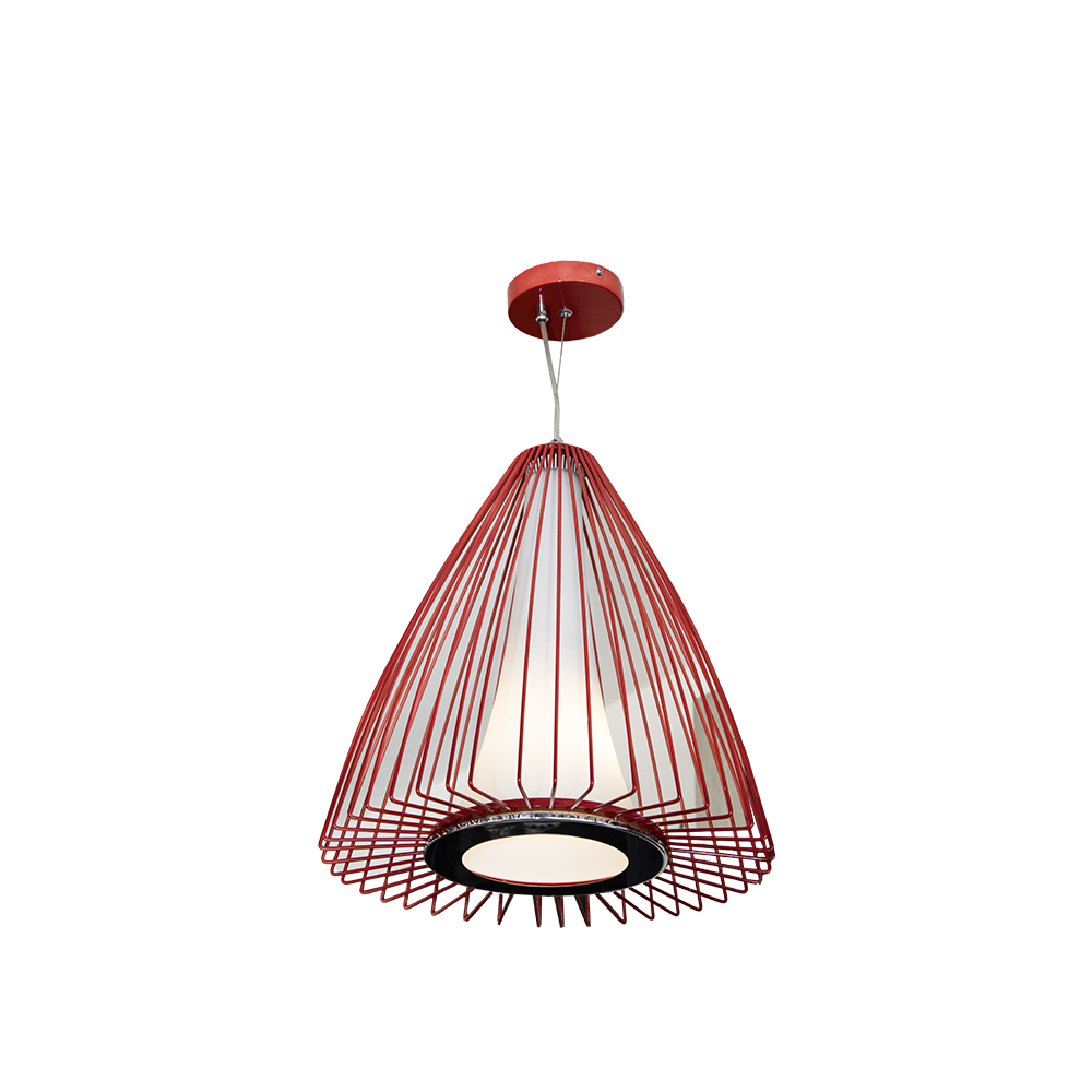 Luminária Vermelha para Sala e Quarto 1x E27 40W