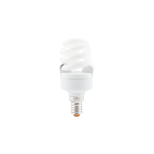 Lâmpada espiral ZEN 9W E14 2700K CFL luz quente