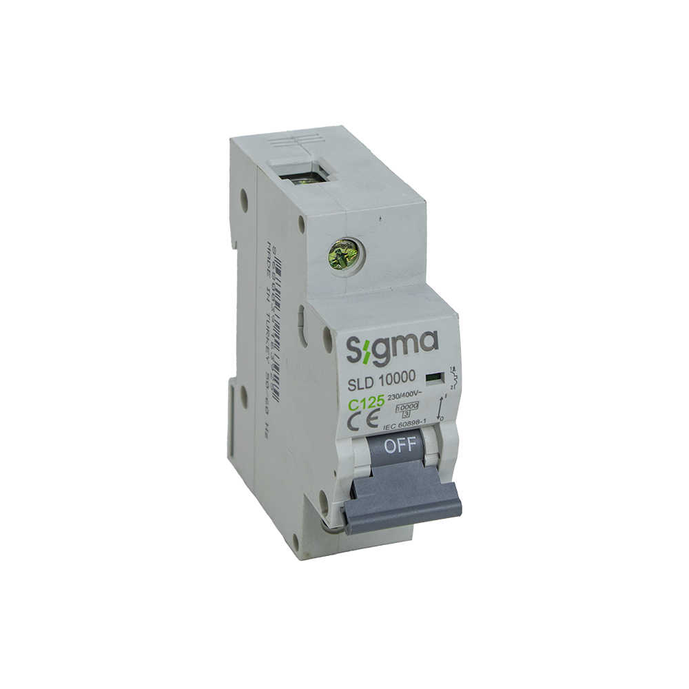 Disjuntor SIGMA 1 polo 120A curva C com 10kA
