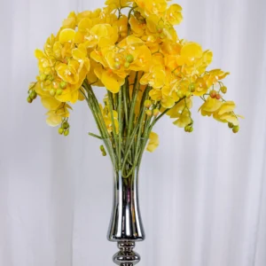 Vaso De Vidro Cromado