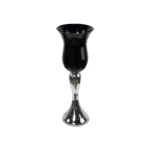 Vaso Vidro Preto/ Pratado