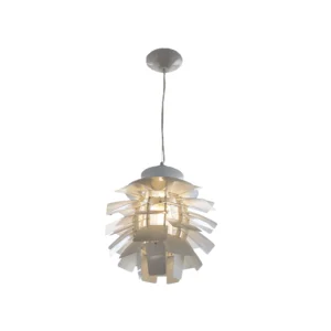 Luminária De Metal Branco Para Cozinha/Restaurante