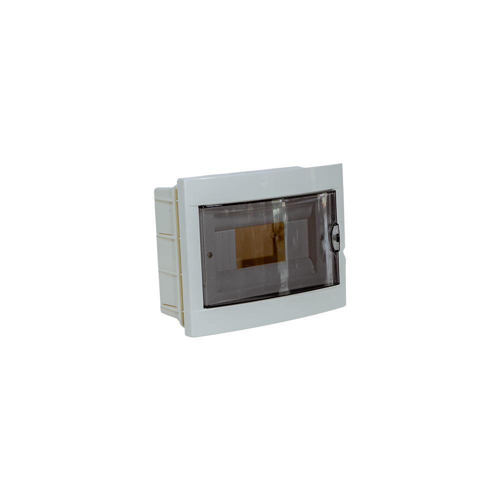 CX Quadro de Distribuição 8 MOD Embutir VIKO para disjuntores, instalação elétrica segura e embutida.