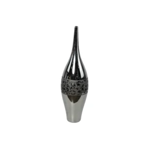 Vaso Decorativo Cromado 15x15x44