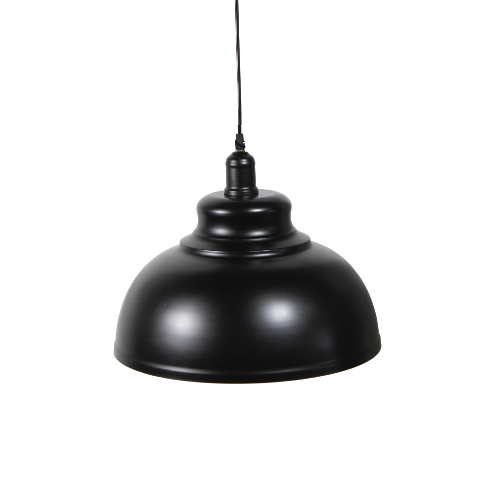 Candeeiro Suspenso Preto E27 – 400×300 mm