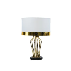 Abajur Em Metal Dourado E27 1x60w