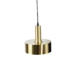 Candeeiro suspenso metal dourado E27 moderno D200