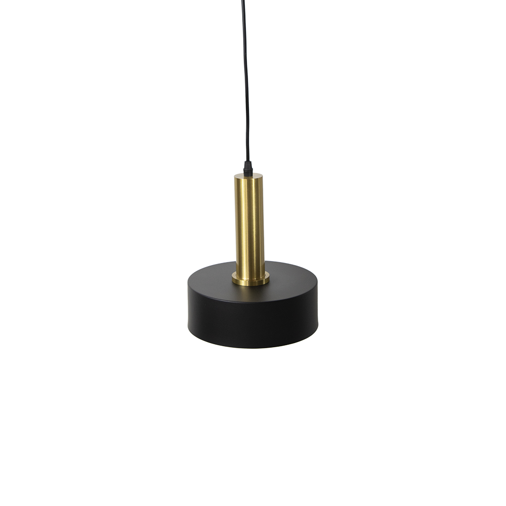 Candeeiro suspenso metal dourado E27 moderno