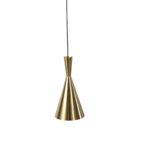 Candeeiro suspenso em metal dourado E27 190×370 moderno