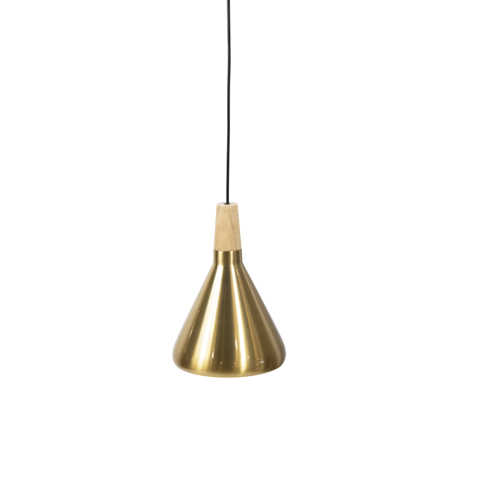 Candeeiro Suspenso de Metal Dourado E27 D180 Avida
