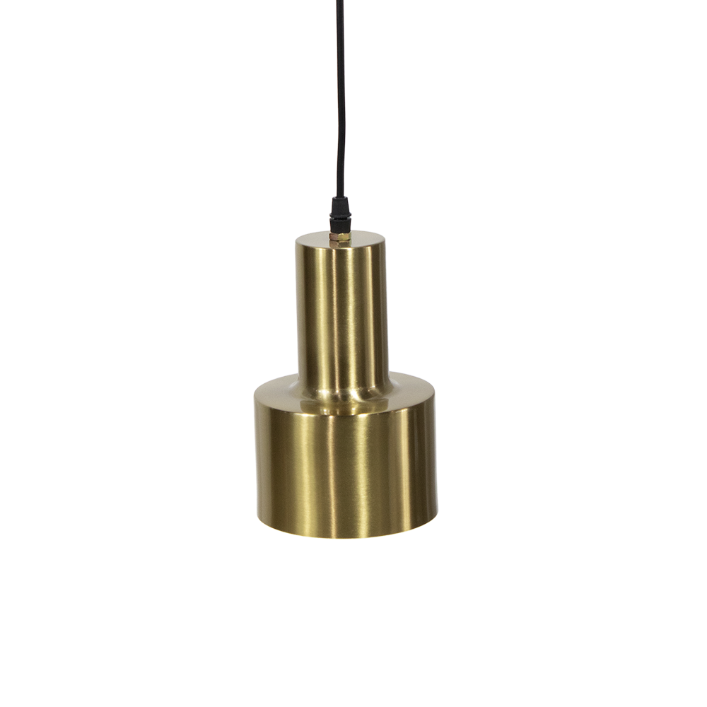 Candeeiro de teto dourado E27 com 200mm de diâmetro