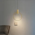Candeeiro suspenso em metal E27 200mm para teto