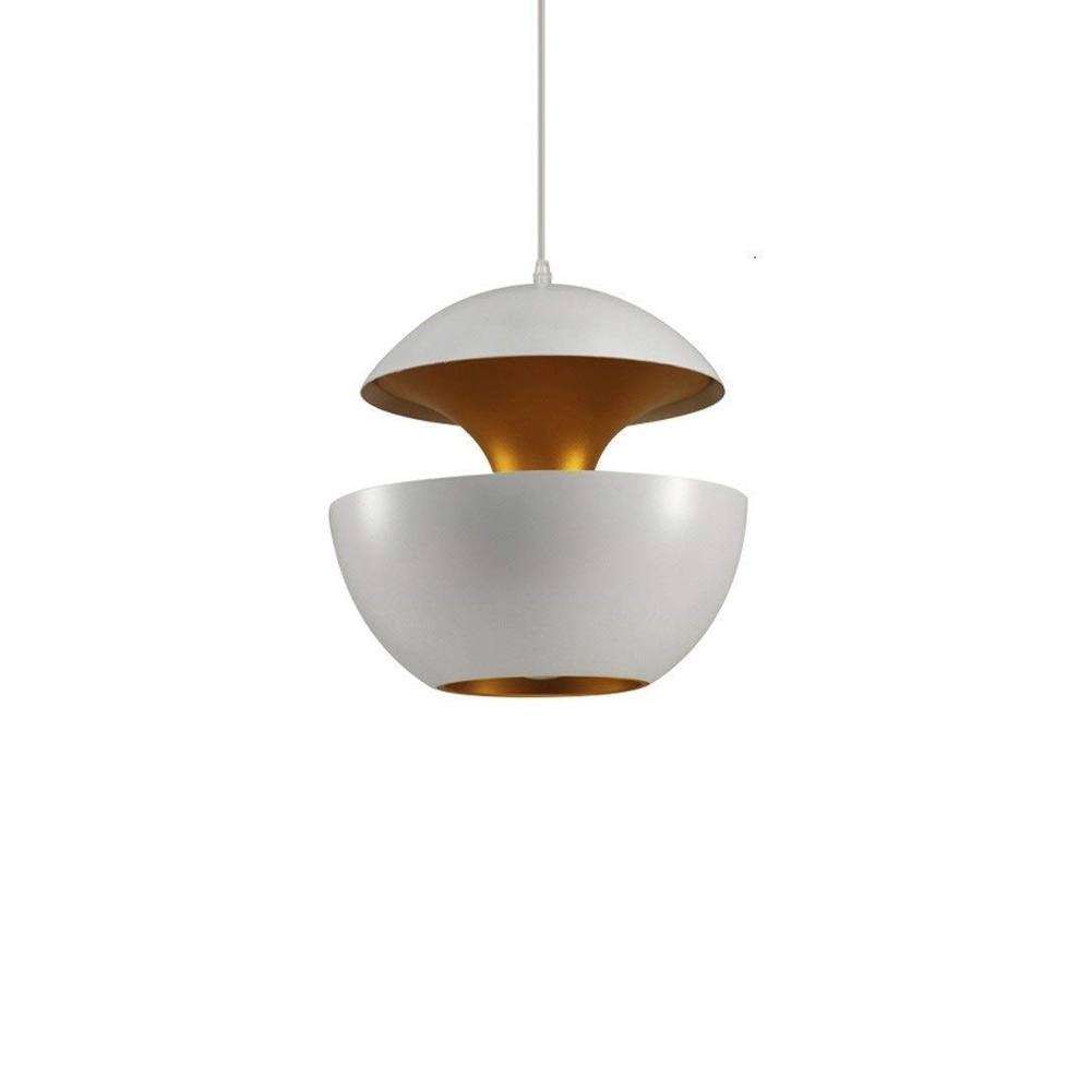 Candeeiro suspenso branco E27 Avida 350×330mm