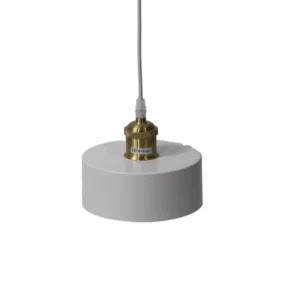 Candeeiro suspenso branco E27 Avida 160×115mm