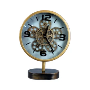 Relógio De Mesa Dourado