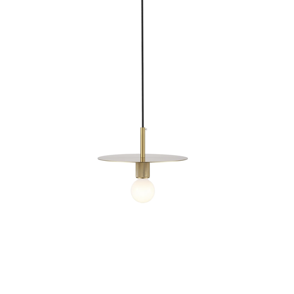 Candeeiro Suspenso Metal Dourado E27 D200×H120 com design moderno