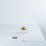 Guardanapo de pano marinho azul artesanal para mesa elegante