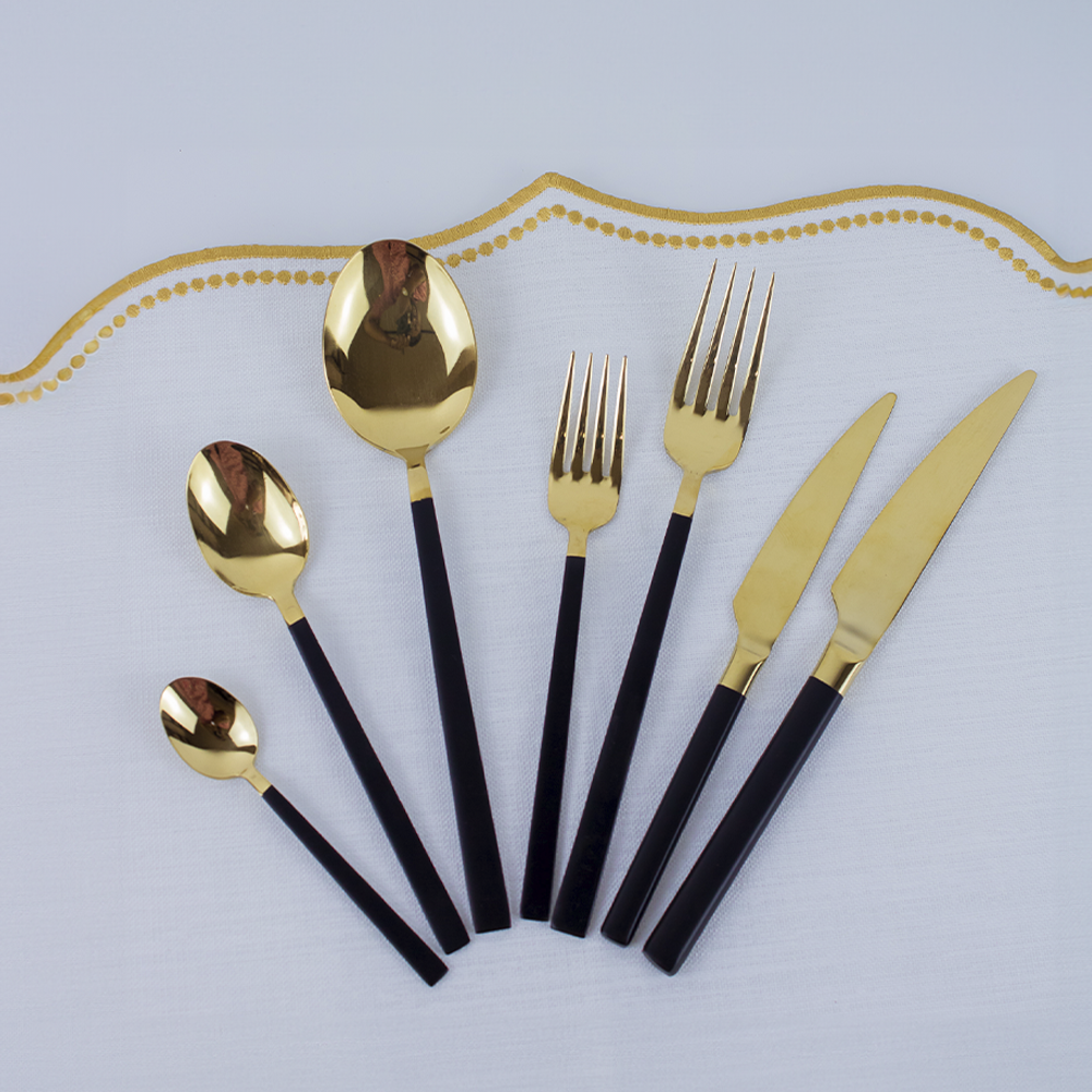 Conjunto de 42 talheres azul em inox – sofisticação e durabilidade para refeições Conjunto de talheres azul em inox com 42 peças elegantes para mesa posta completa