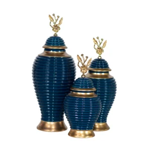 Vaso Triplo Nazende Azul