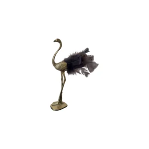 Flamingo Dourado E Preto
