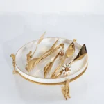 Conjunto de pinças de servir douradas em inox, kit com 3 peças elegantes