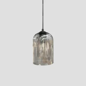 Candeeiro de teto suspenso vidro Fumo D230 1x27-Avida