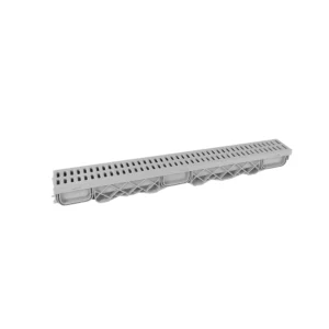 Canal plástico com grelha 130 x 110 x 500 mm para drenagem