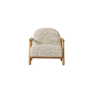 Sofá Acleya poltrona estofada em Meltem Têxtil com design moderno para sala