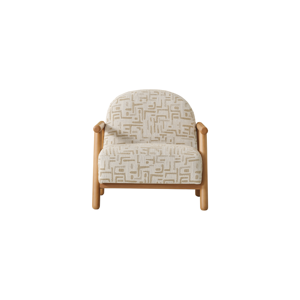 Sofá Acleya poltrona estofada em Meltem Têxtil com design moderno para sala