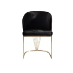 Cadeiras Hermes preto, modernas, confortáveis e elegantes para sala de jantar e escritório