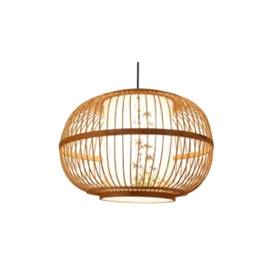 Candeeiro de teto Metal-Bambo-D40×H25CM-1x27-Avıda