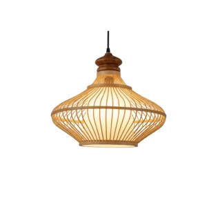 Candeeiro de teto Metal-Bambo-D45×H38cm-1x27-Avıda