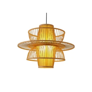Candeeiro de teto Metal-Bambo-D50×H40cm-1x27-Avıda