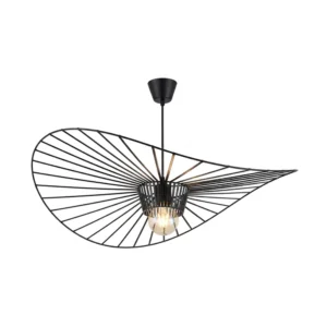 Candeeiro suspenso Metal preto E27 D1600-Avida