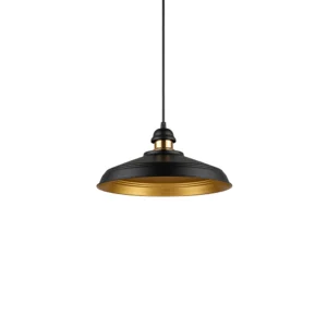 Candeeiro Suspenso Metal Preto