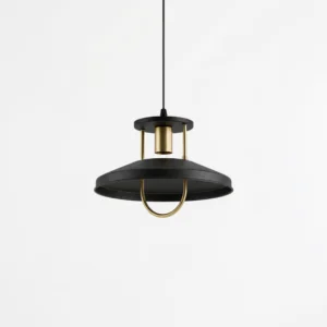 Candeeiro Suspenso Metal Preto